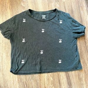 PINK VICTORIA SECRET Black Crop Top - S